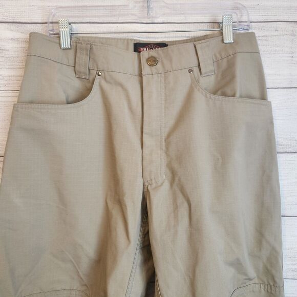 Tru-Spec Mens 32x32 Khaki Cargo Tactical Ripstop Utility Work Pants - Picture 4 of 13